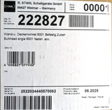 Wall and ceiling bracket for 6001 - Mounting plate for luminaires 222827