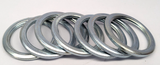 Deligo LR112 Pack of 50 Galvanised Milled Edge Lock Rings 1.5 inch