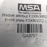 Front plate F2XR / XR2 - MSA GA3707