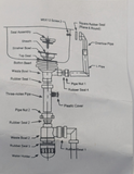 kitchen sink complete singe waste kit - 5 pack