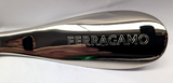 Ferragamo Shoe Horn - RARE ITEM - NEW - Silver coloured with Brown shaft