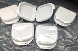 Orthodontic Box White - denture / bridge /gum shield / mouth guard - pack of 5