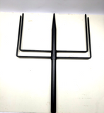 Bird Feeding Station - 5 prong base -  Metal - Black powder coated - 76 inch