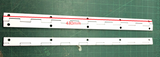 Continuous  Hinge  - white steel - 430mm long x 35mm wide ( open )