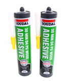 Soudal 5 Minute D4 Wood Adhesive Silicone Sealant Gel CLEAR 290ml ** Pack of 2
