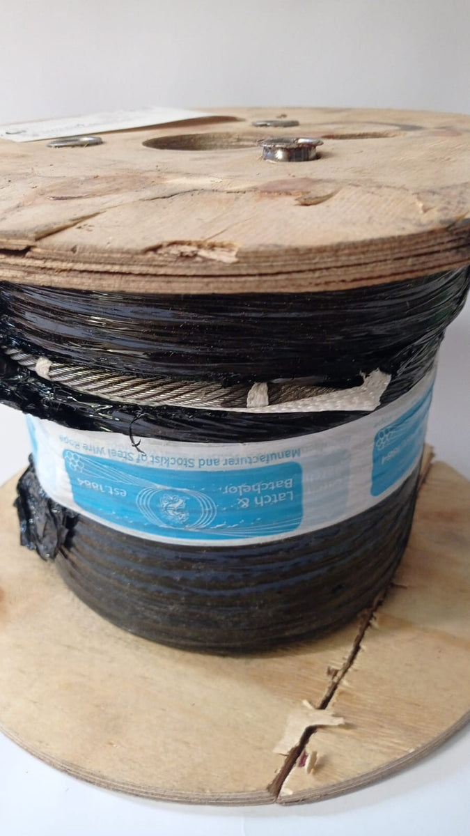Wire Rope Galvanised Steel Cable Rigging Marine Fused Ends Drum of ( 9 ...