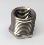 3 / 4" To 1 / 2"  Reducing Bush - 316 Male to Female NPT  Stainless Steel - 2pk