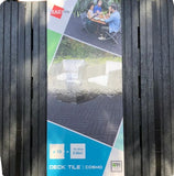 10XComposite Interlocking Decking Tiles 30x30cmCovers 0.9m².Garden/Patio/Balcony
