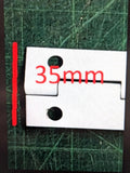 Continuous  Hinge  - white steel - 430mm long x 35mm wide ( open )