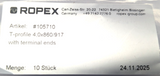 ROPEX UPT-6011 EtherNet interface - 120633 SEALING BAR - 105710 T Profile - kit