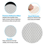 Reflective Stickers Round Reflective Sticker Silver ( Pack of 50 )