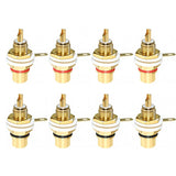 4/8/20PCS RCA Female Socket Connector Chassis Panel Mount Adapter Audio Terminal Plug 3.5mm Plug AV Plug
