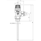 Pressure & Temperature Relief Valve Halstead 7 Bar