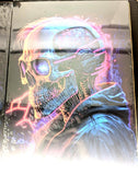 Displate Colourful Galaxy and Cyber Skull - Twin Pack