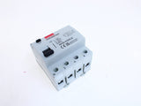 RCD main switch. 4 Pole.  A-type. 100mA. Time-delay (rated 100A)