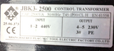 Control Transformer - JBK3-2500VA - 50/60HZ - T45/ / IP00 / CL.H - New Damaged