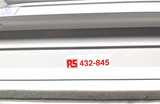 Vent Grill - Square Face Slat - RS PRO White Aluminium  - 445 mm 36.2mm