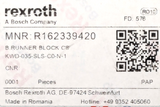 NEW Bosch Rexroth R162339420 KWD-035-SLS-C2-N-1 Size 35 Ball Runner Block