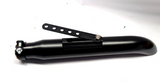 Exhaust Muffler Out Turn Chopper for Custom Bike Cafe Racer black
