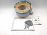 MX 2.8m Flexi Seal Strip - Waterproof Tape for Shower Tray & Bath Blue Upstand