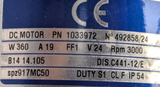 DC MOTOR WITH GEAR - 24v - 360W - 19A - 300RPM - IP54 - PN1033972