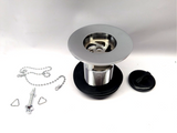 Thomas Dudley Epson Brass Body Slotted Flipover Basin Waste Chrome