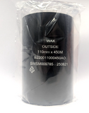 ITW B220011000450AO B220 110mm x 450m Wax Ribbon Outside Wound ( Box of 12 )