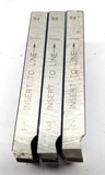 Ridgid 1" - 2" BSPT Universal Pipe Dies 18961 Alloy Steel ONLY 3 DIES NOT 4