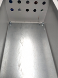 METAL SCREW DOWN ELECTRIC ENCLOSURE 760MM X 280MM X 210MM WITH HOLES BOTH ENDS