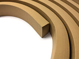FLEXITEEK3 TEAK COLOUR 36MM TOE RAIL - 10 METRES - POWER BOAT - YACHT - SAILING