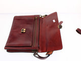 CORDIZ Brown Leather Hand Bag Made in France Satchel Style