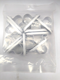 QCRIMP Saddle Bar Spacers 20mm -  White box of 25 packs of 10 ( 250 ) - QSBS20W