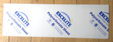 Polycarbonate sheet - strong - frosted -  1000 mm x 320 mm x 2 mm - 10 pack