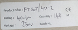 FLEXTRACE® - FTS0/T 40 W/m - 230V tinned copper braid for mechanical protection