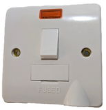 Click Mode 13A Fused Switched Connection Unit with Neon & Bottom Flex Outlet