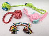 DOG ROPE CHEW TOY - PACK OF 4