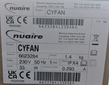 Centrifugal Extractor Fan - Nuaire Cyfan -  Filterless - Bathroom  Kitchen + kit