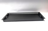 Rack Merchandising Tray - black metal - 535 mm  x 214 mm  x 30 mm  - 4 pack