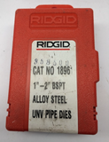 Ridgid 1" - 2" BSPT Universal Pipe Dies 18961 Alloy Steel ONLY 3 DIES NOT 4