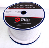Pure PTFE Gland Packing Teadit  FDA 16 X 16mm (5/8") Rope Shaft Seal ** per m