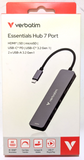 USB-C Essentials Multiport 7 Port Hub 4K / USB / SD / 100W PD - 32158