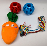 DOG TOYS ( INCLUDING FOOD HIDING TOYS)