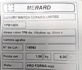 Merard Polishing Disc TPB Cotton White Ø 150 X 6 Mm Cardboard Core