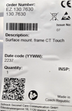 Connect plate/Frame for CT Touch  LON communication terminal 130.7600 - ZETTLER