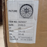Wheel BZ9007 Matt Black Polished 22060-8 9007 2095-162 B3 / M5