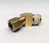 BR 1479-04-02 - 1/4'' DOT Compression Tube X 1/8'' Male Pipe ( .405''-27 ) 45