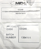 Copper Gasket - MDC CCG40 - 1113241 - Pack of 10