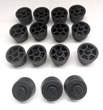Bumper / Feet Screw - 14.2 mm - Round - Black - FF-004B - Pack 20