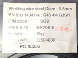 GYS Welding Wire Steel 0.8mm - 5kg G46 4M - G3Si1