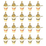 4/8/20PCS RCA Female Socket Connector Chassis Panel Mount Adapter Audio Terminal Plug 3.5mm Plug AV Plug